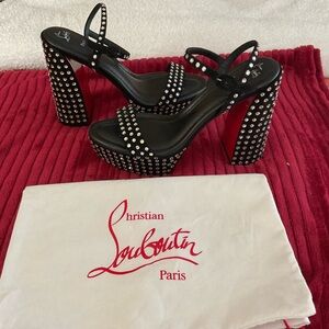 Christian Louboutin Black Suede Shoes